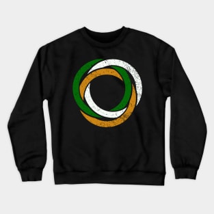 Irish Flag Celtic Trinity Rings Crewneck Sweatshirt